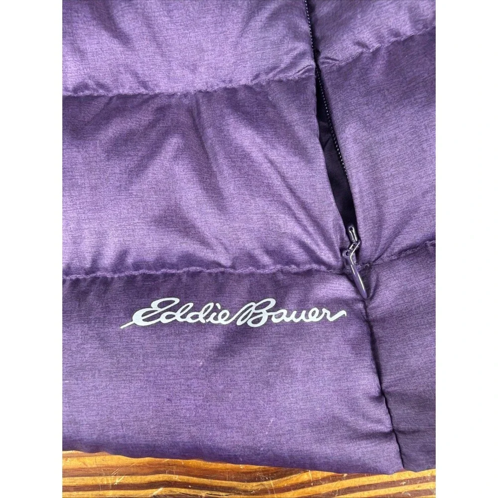 Eddie Bauer Puffer Vest Womens XXL Purple EB650 Down PRISTINE!!
